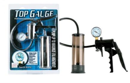 Top gauge, pressurized pump